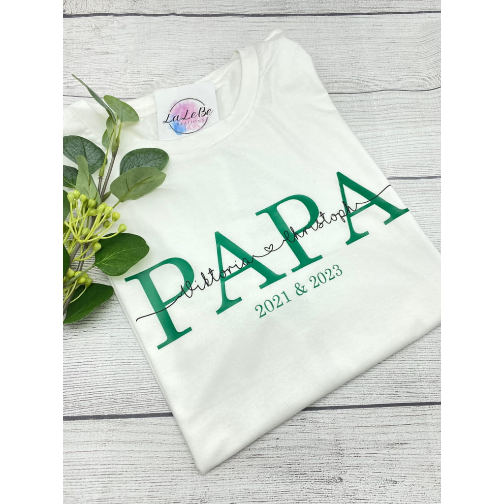 Papa T-Shirt – Das perfekte personalisierte Geschenk für Väter - lalebecreations.de