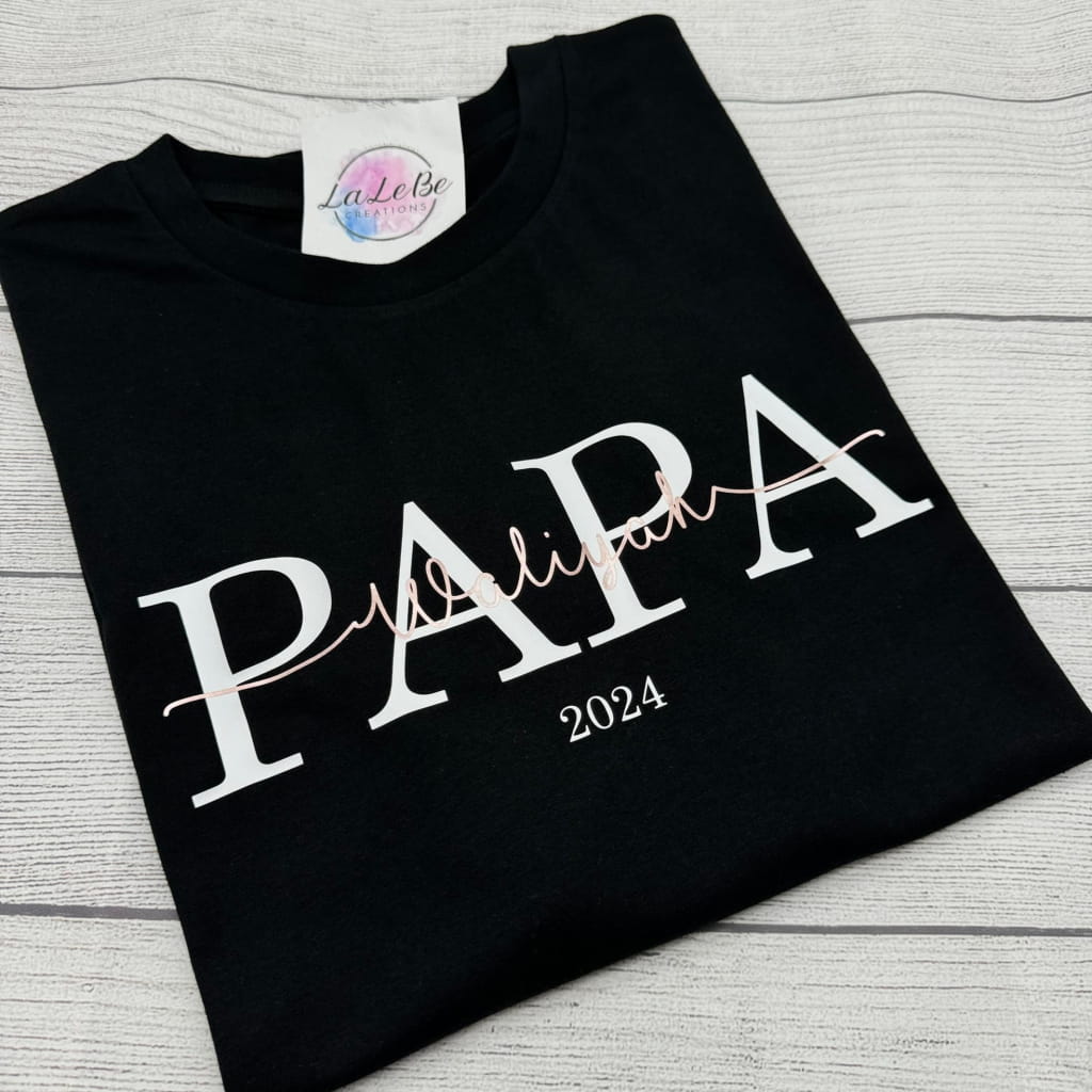Papa T-Shirt – Das perfekte personalisierte Geschenk für Väter - lalebecreations.de