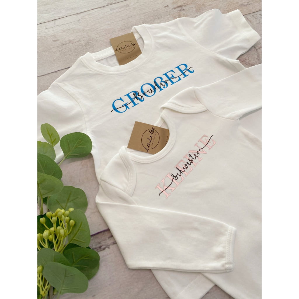 Partnerlook Kleine Schwester Großer Bruder - lalebecreations.de