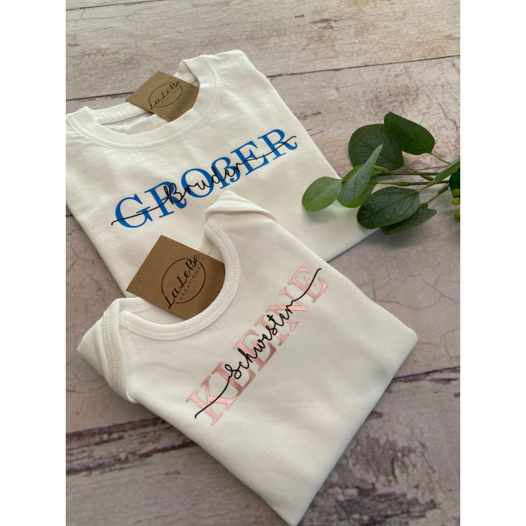 Partnerlook Kleine Schwester Großer Bruder - lalebecreations.de