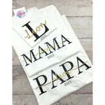 Partnerlook Mom Dad Mini T-Shirt - lalebecreations.de