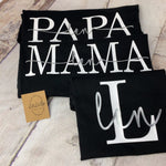 Partnerlook Mom Dad Mini T-Shirt - lalebecreations.de