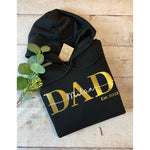Personalisierbarer Hoodie mit Kindernamen für stolze Papas - lalebecreations.de