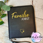 Personalisierte Familie Reiseunterlagen Tasche - lalebecreations.de