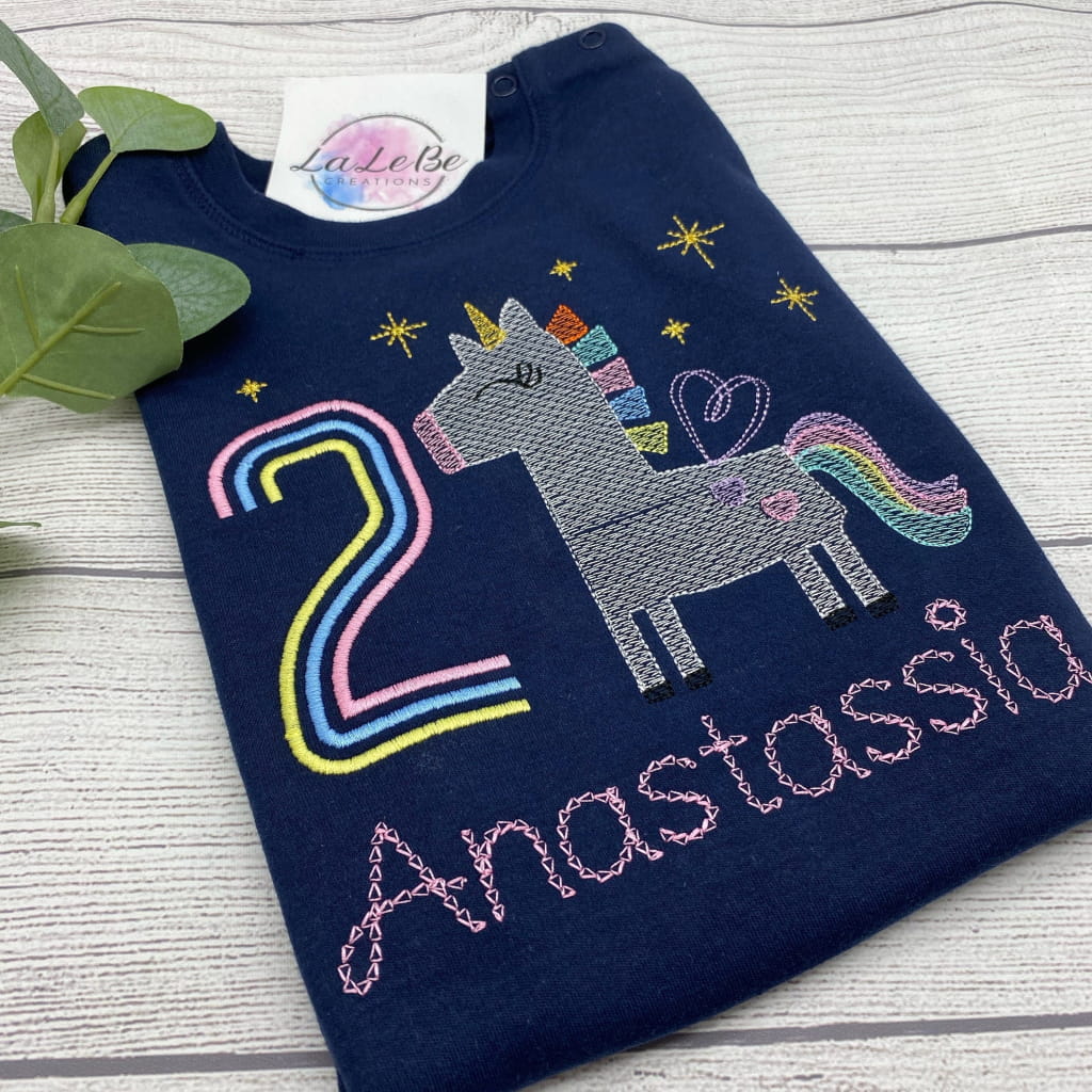 Personalisierte Geburtstags-T-Shirts für Mädchen