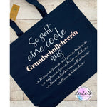 Personalisierte Oma Mama Baumwolltasche - lalebecreations.de
