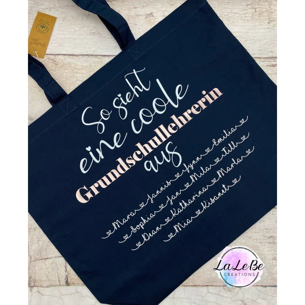 Personalisierte Oma Mama Baumwolltasche - lalebecreations.de