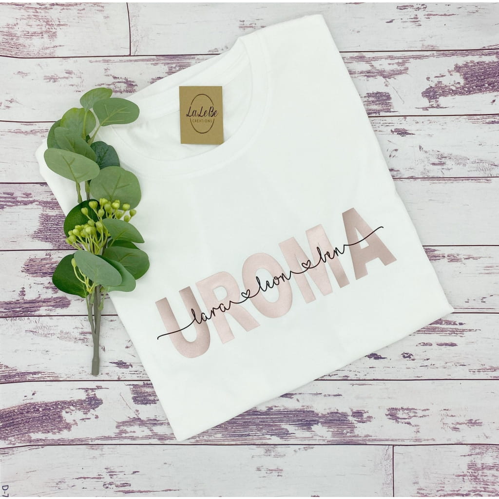 Personalisierte Oma & Opa Partnerlook T-Shirts - lalebecreations.de