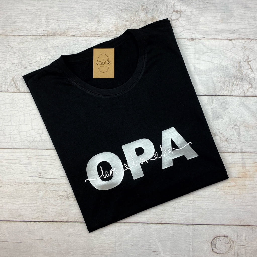 Personalisierte Oma & Opa Partnerlook T-Shirts