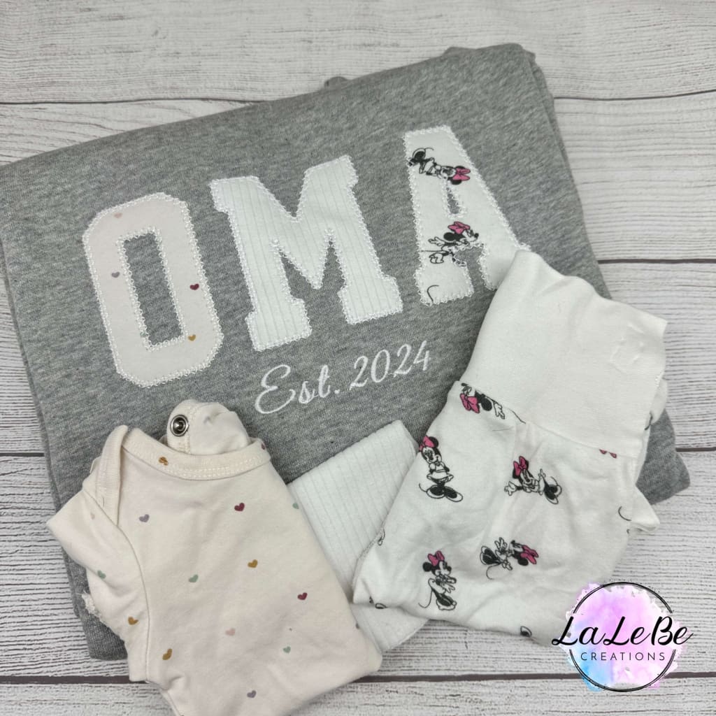 Personalisierte Oma Sweatshirts – Einzigartige Geschenke aus Erinnerungen - lalebecreations.de