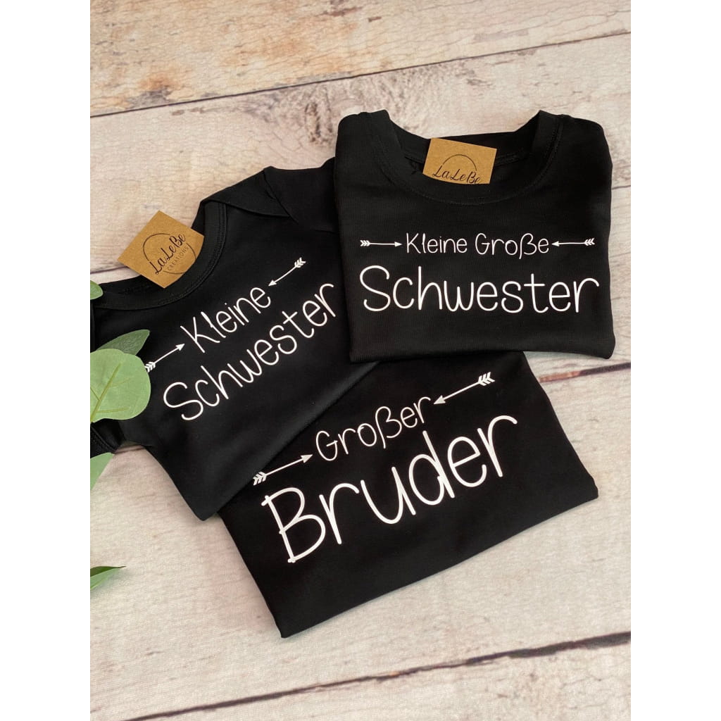 Personalisierte Partnerlook T-Shirts für Geschwister