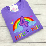 Personalisierte Regenbogen Geburtstagspullover für Kinder - lalebecreations.de