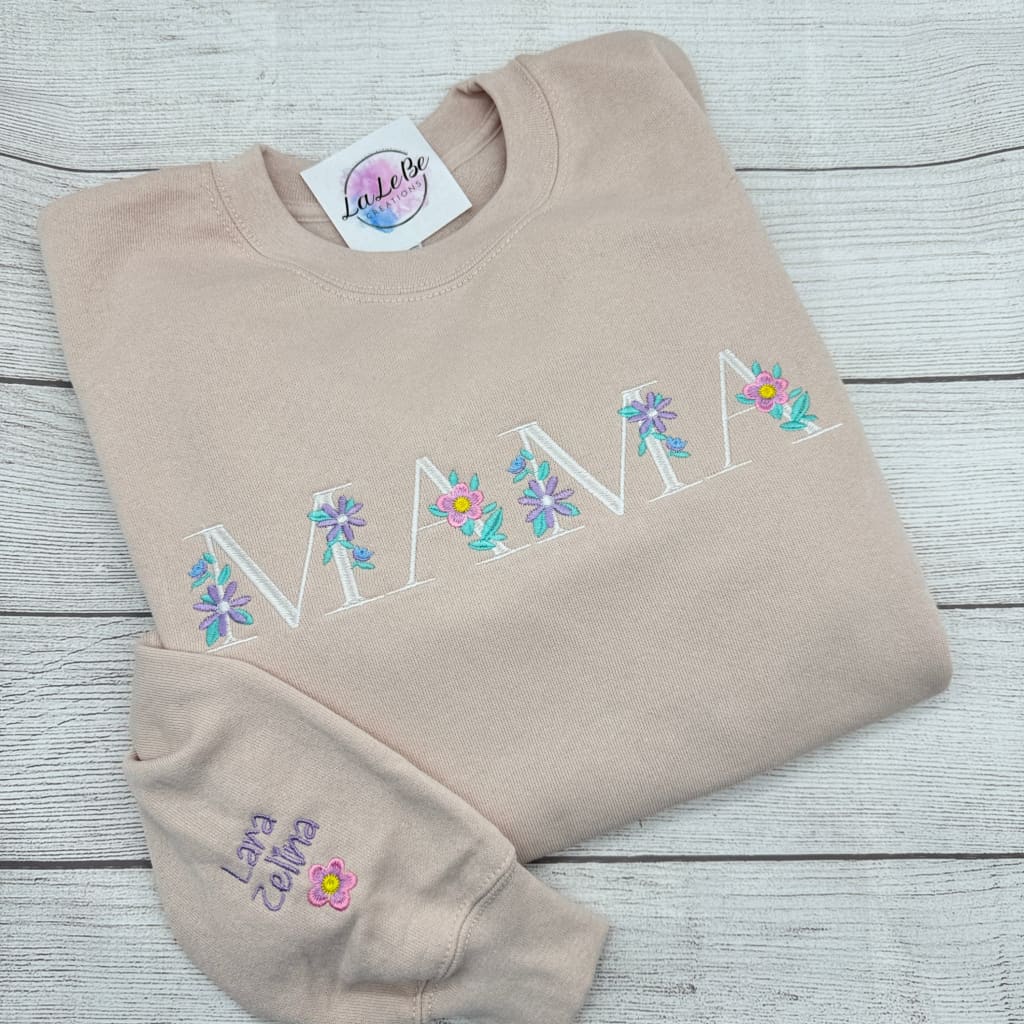 Personalisierter Blumen-Sweatshirt | Individuelles Geschenk für Sie - lalebecreations.de