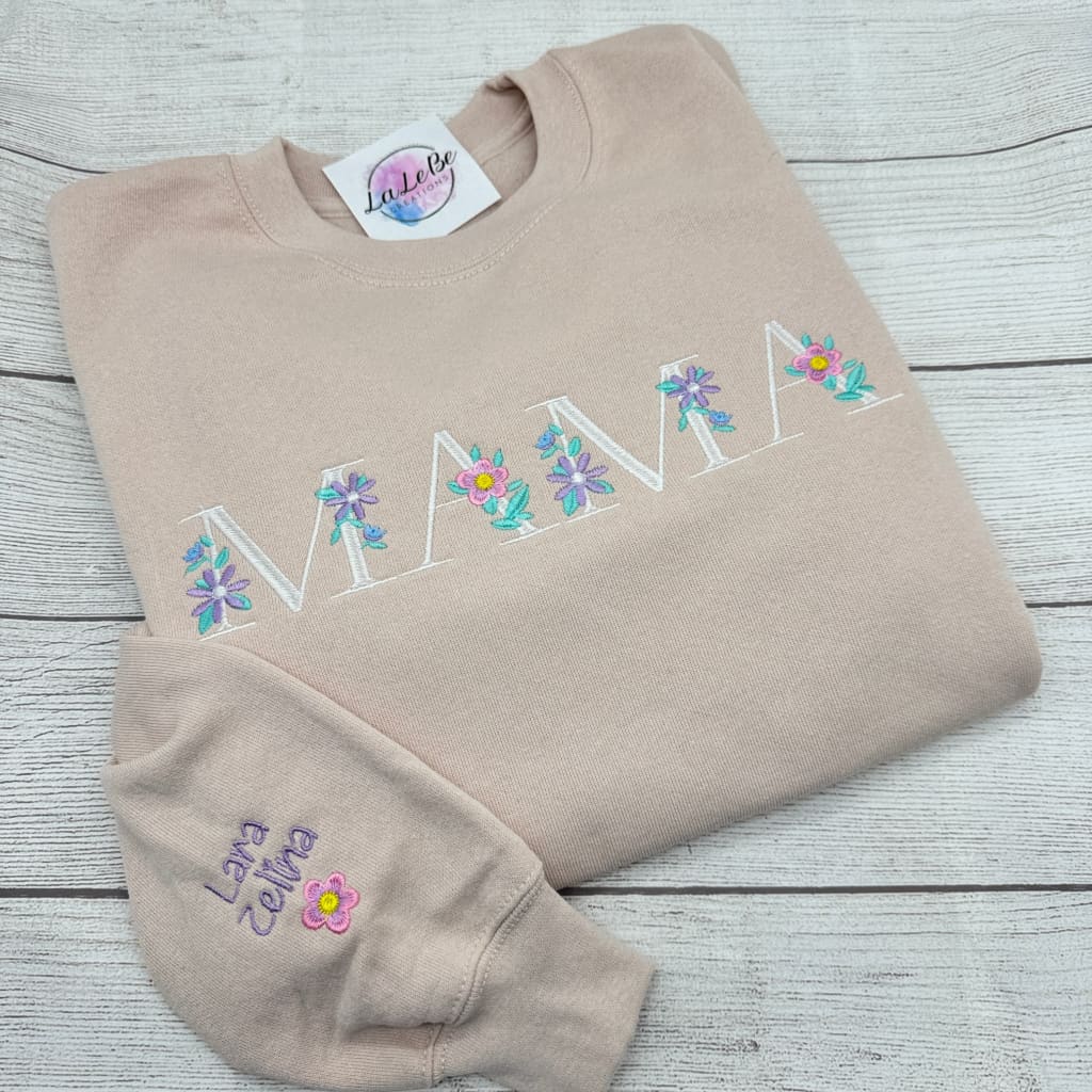 Personalisierter Blumen-Sweatshirt | Individuelles Geschenk für Sie - lalebecreations.de