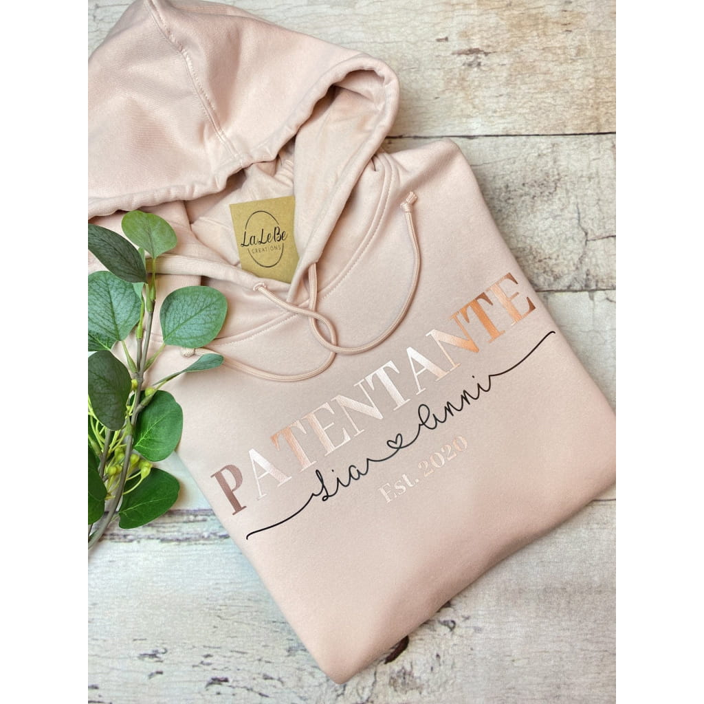 Personalisierter Hoodie für Patenonkel oder Patentante - lalebecreations.de