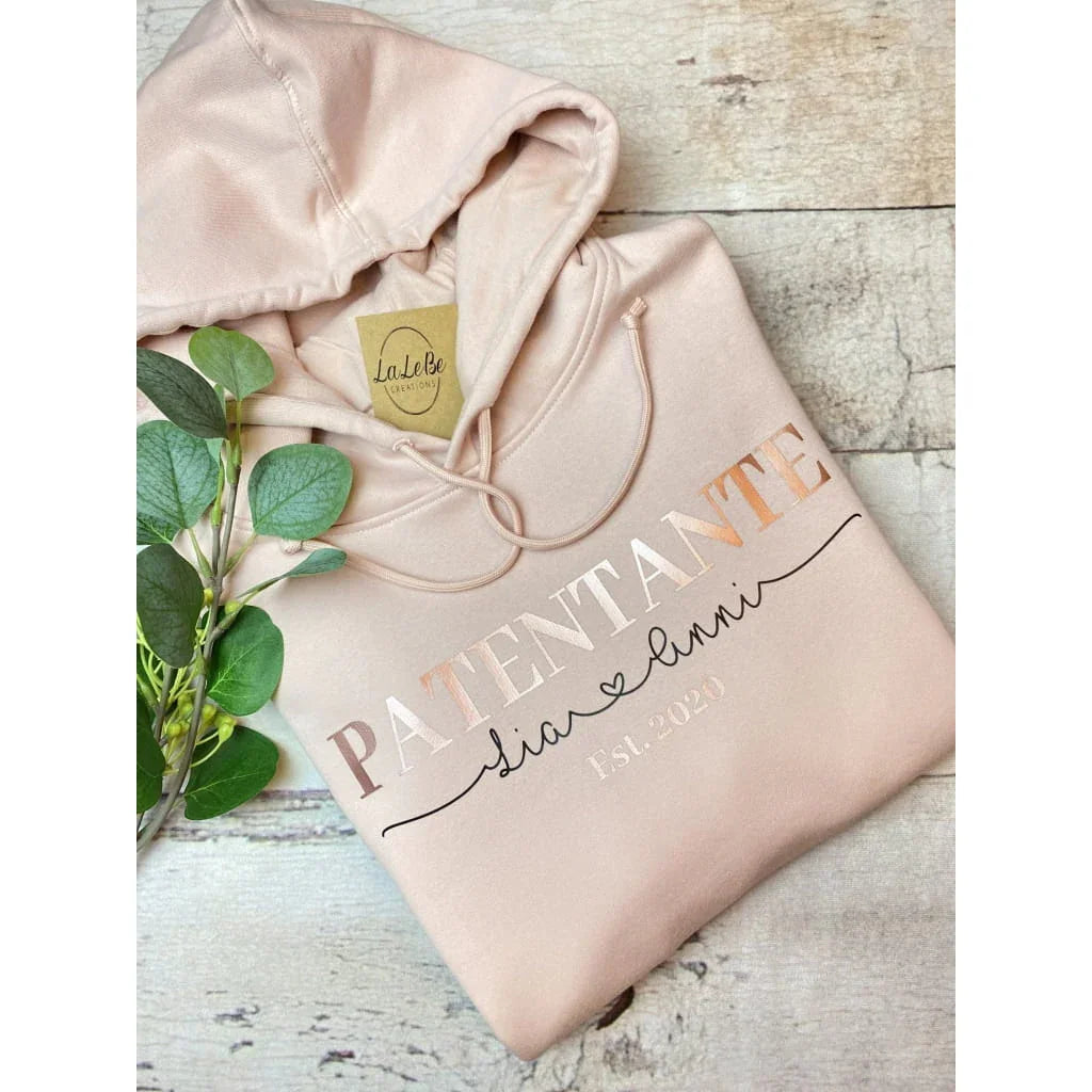 Personalisierter Hoodie für Patenonkel oder Patentante - lalebecreations.de