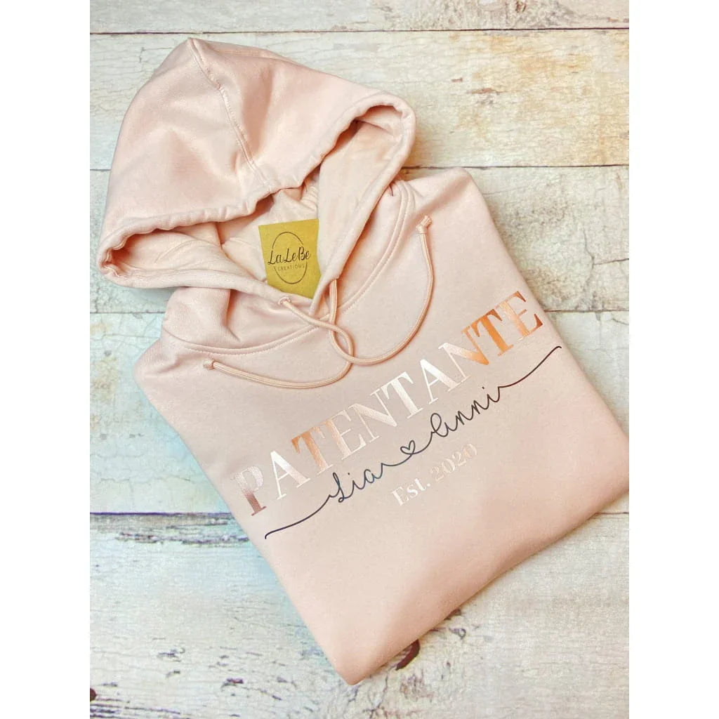 Personalisierter Hoodie für Patenonkel oder Patentante - lalebecreations.de