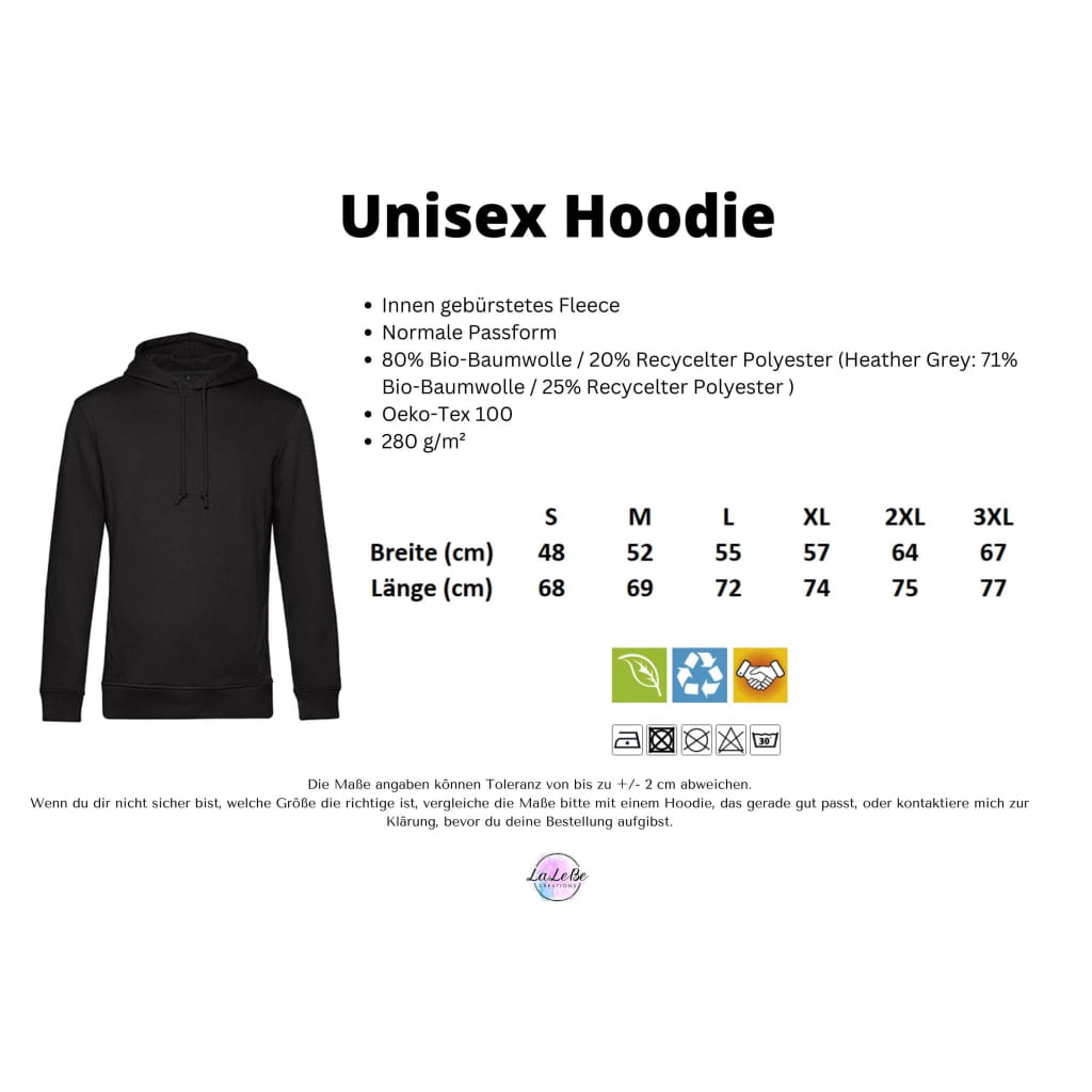 Personalisierter Papa Hoodie mit Kindernamen und Jahreszahl - lalebecreations.de