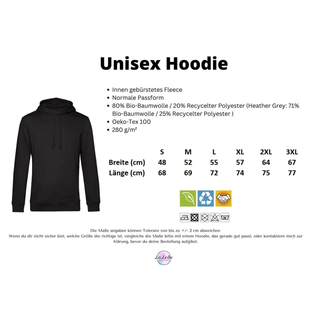 Personalisierter Papa Hoodie mit Kindernamen und Jahreszahl - lalebecreations.de