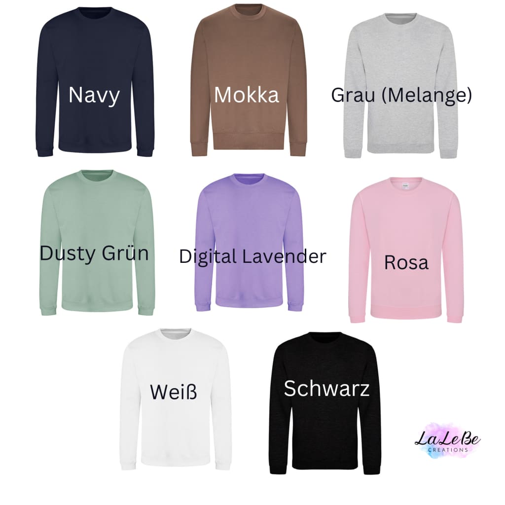 Personalisiertes Familien-Sweatshirt Mama Papa und Mini