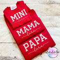 Personalisiertes Familien-Sweatshirt Mama Papa und Mini