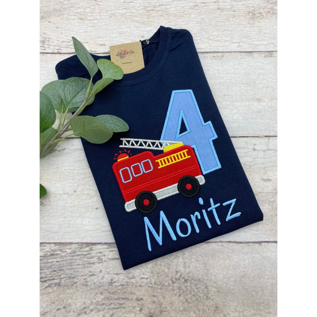 Personalisiertes Feuerwehr Geburtstagsshirt für Jungen - lalebecreations.de