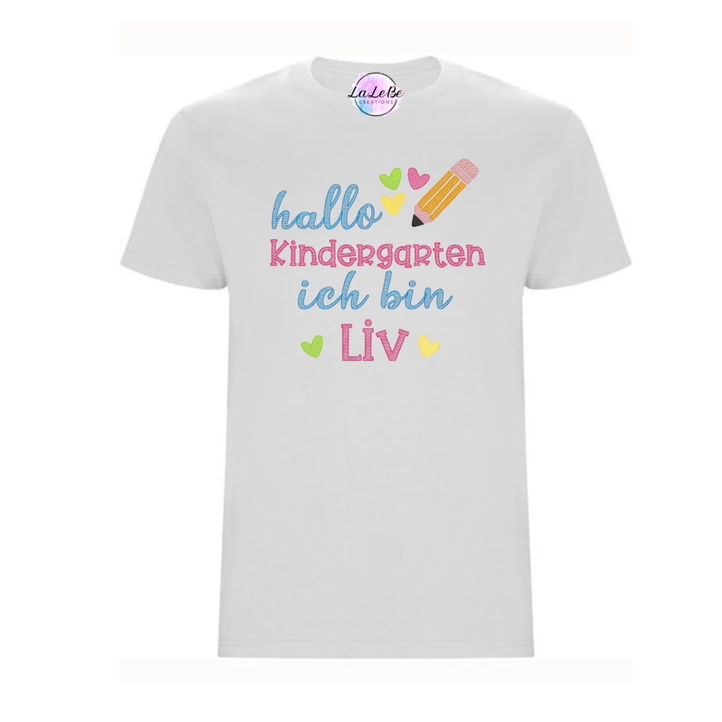 Personalisiertes Kinder T-Shirt Erster Kindergarten