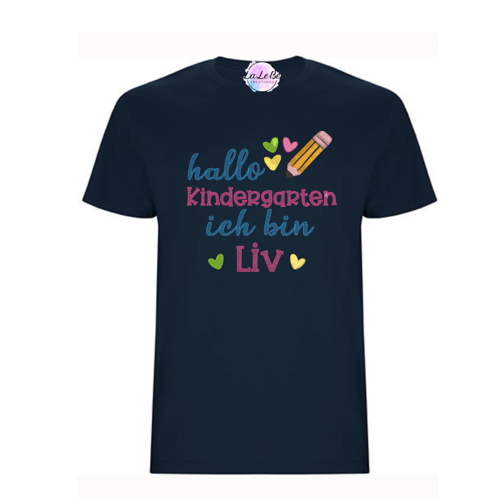 Personalisiertes Kinder T-Shirt Erster Kindergarten