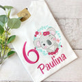 Personalisiertes Koala Geburtstags-Shirt für Mädchen