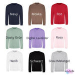 Personalisiertes Mama - Sweatshirt mit Blumenschrift - lalebecreations.de