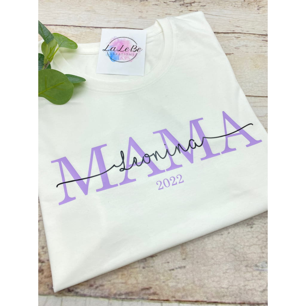 Personalisiertes Mama T-Shirt - lalebecreations.de