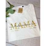 Personalisiertes Mama T-Shirt - lalebecreations.de