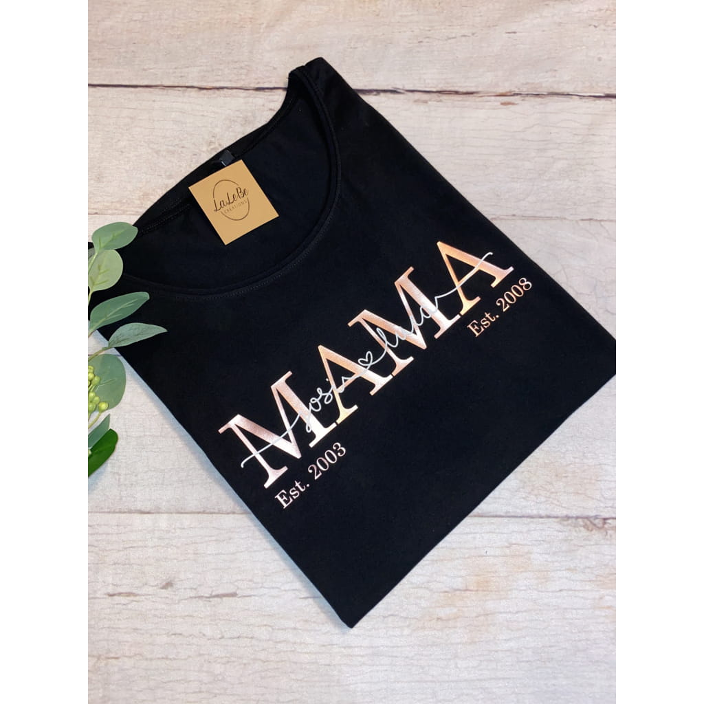 Personalisiertes Mama T-Shirt - lalebecreations.de