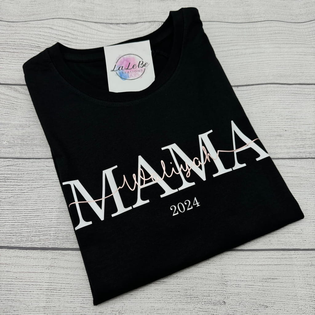 Personalisiertes Mama T-Shirt - lalebecreations.de