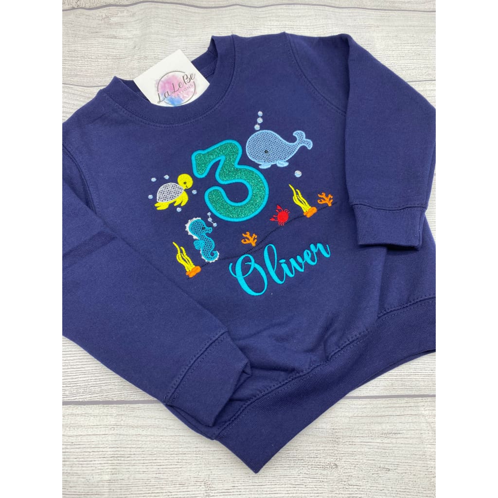 Personalisiertes Meeres - Sweatshirt für Kinder - lalebecreations.de