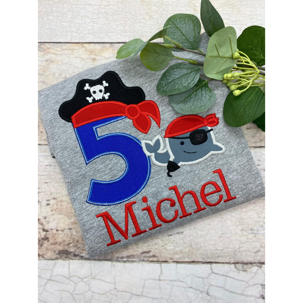 Personalisiertes Piraten - Geburtstagsshirt - lalebecreations.de