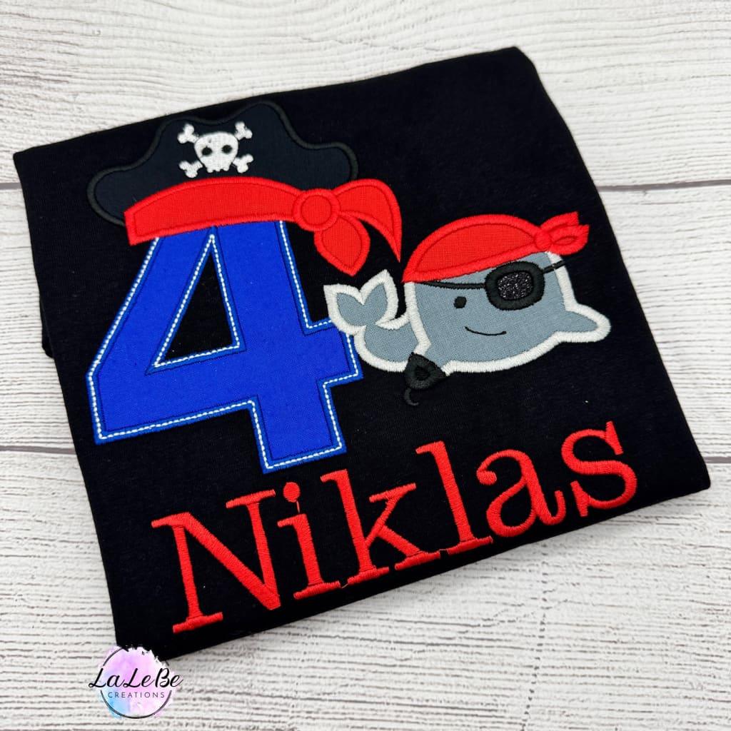 Personalisiertes Piraten-Geburtstagsshirt