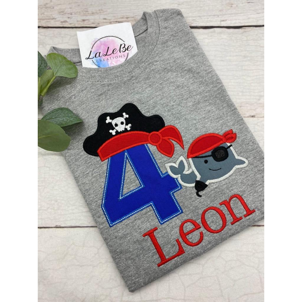 Personalisiertes Piraten-Geburtstagsshirt