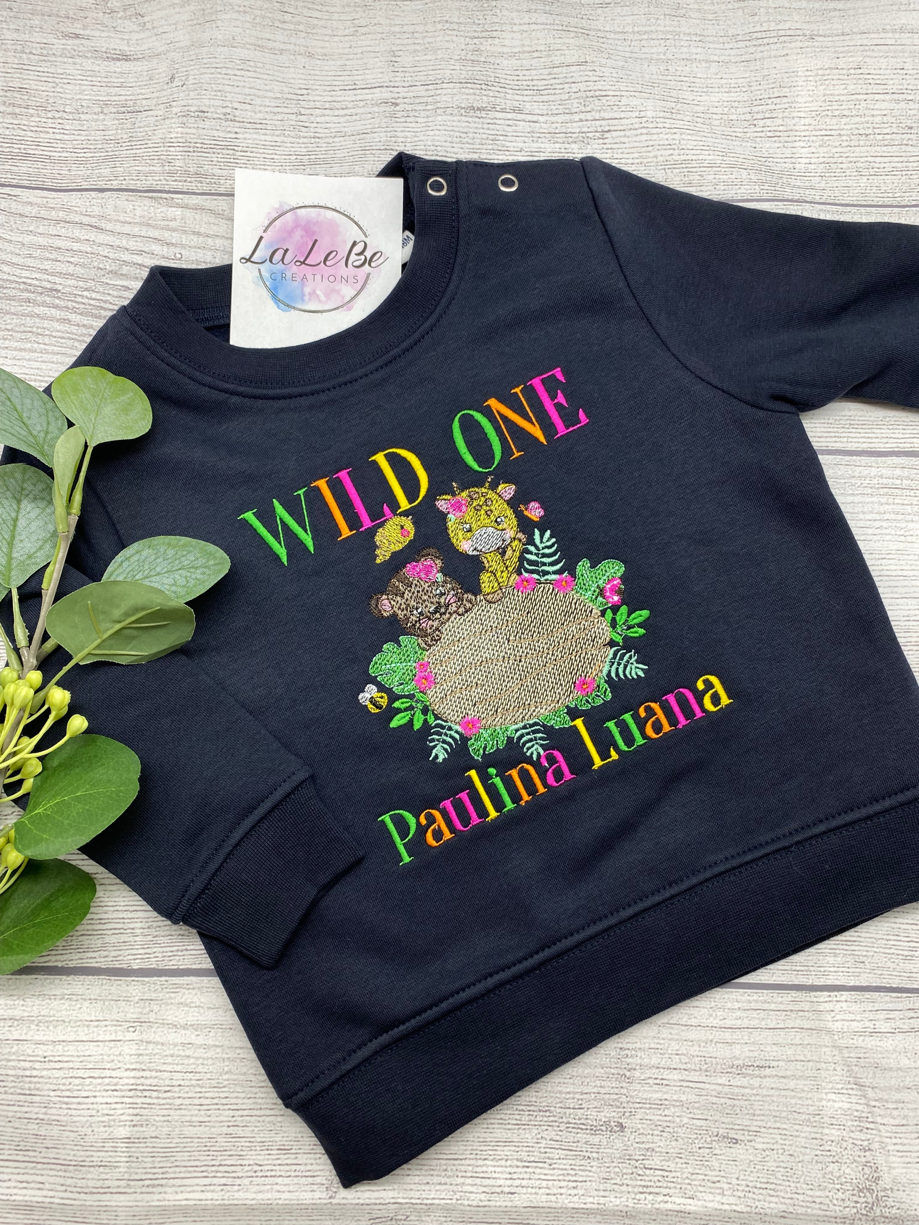 Personalisiertes ’Wild One’ Geburtstags-Pullover
