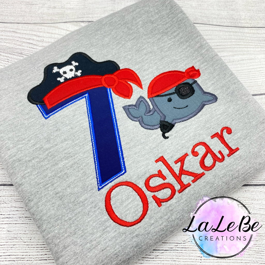 Pirate Wal Geburtstagspullover fürJunge - lalebecreations.de