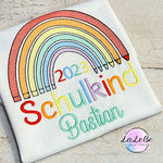 Schulkind Regenbogen T-Shirt - lalebecreations.de