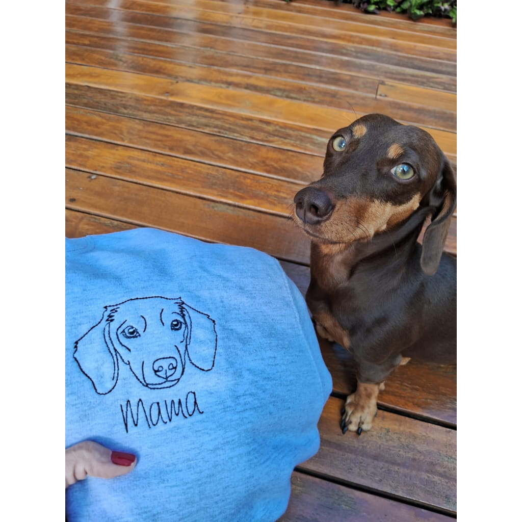 Sweatshirt für Hundeeltern mit Rassenmotiv