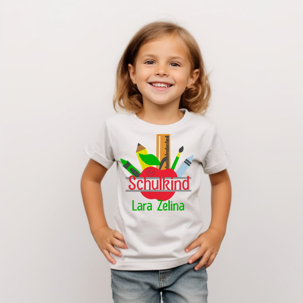 T-Shirt für den Ersten Kindergartentag oder Schulanfang - lalebecreations.de