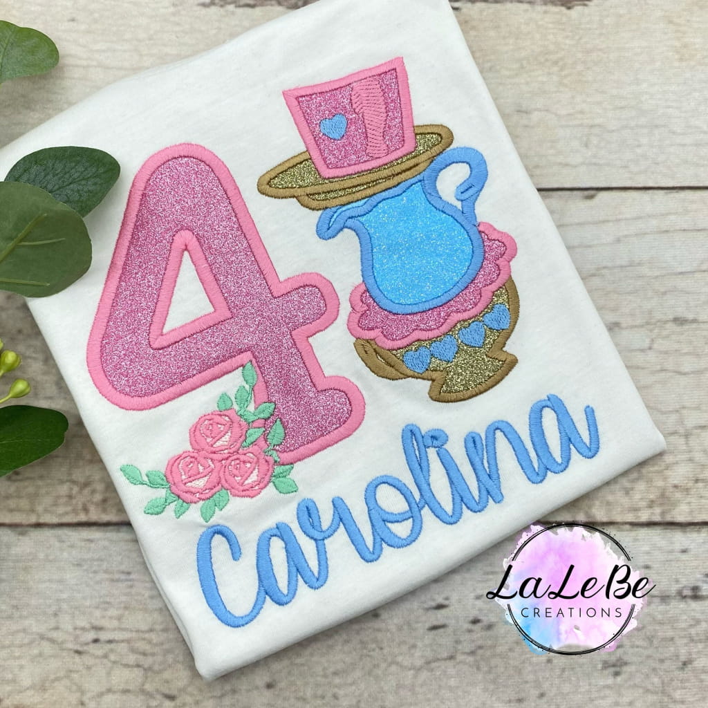 Teeparty Geburtstagsshirt für Mädchen