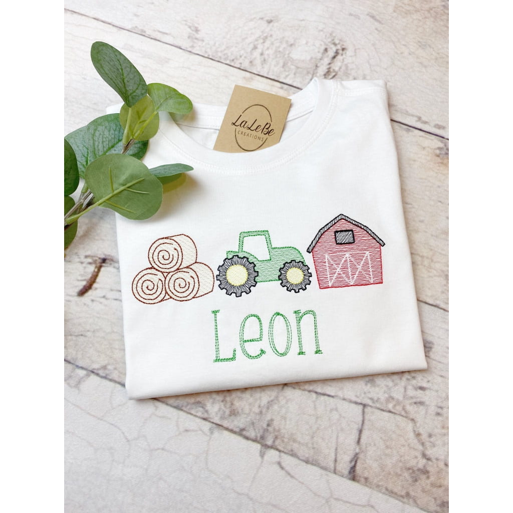 Traktor Bauernhof Geburtstagsshirt für Kinder