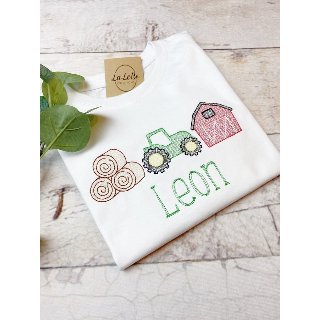 Traktor Bauernhof Geburtstagsshirt für Kinder - lalebecreations.de