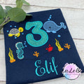 Unter Wasser Geburtstagsshirt - Personalisiert mit Name