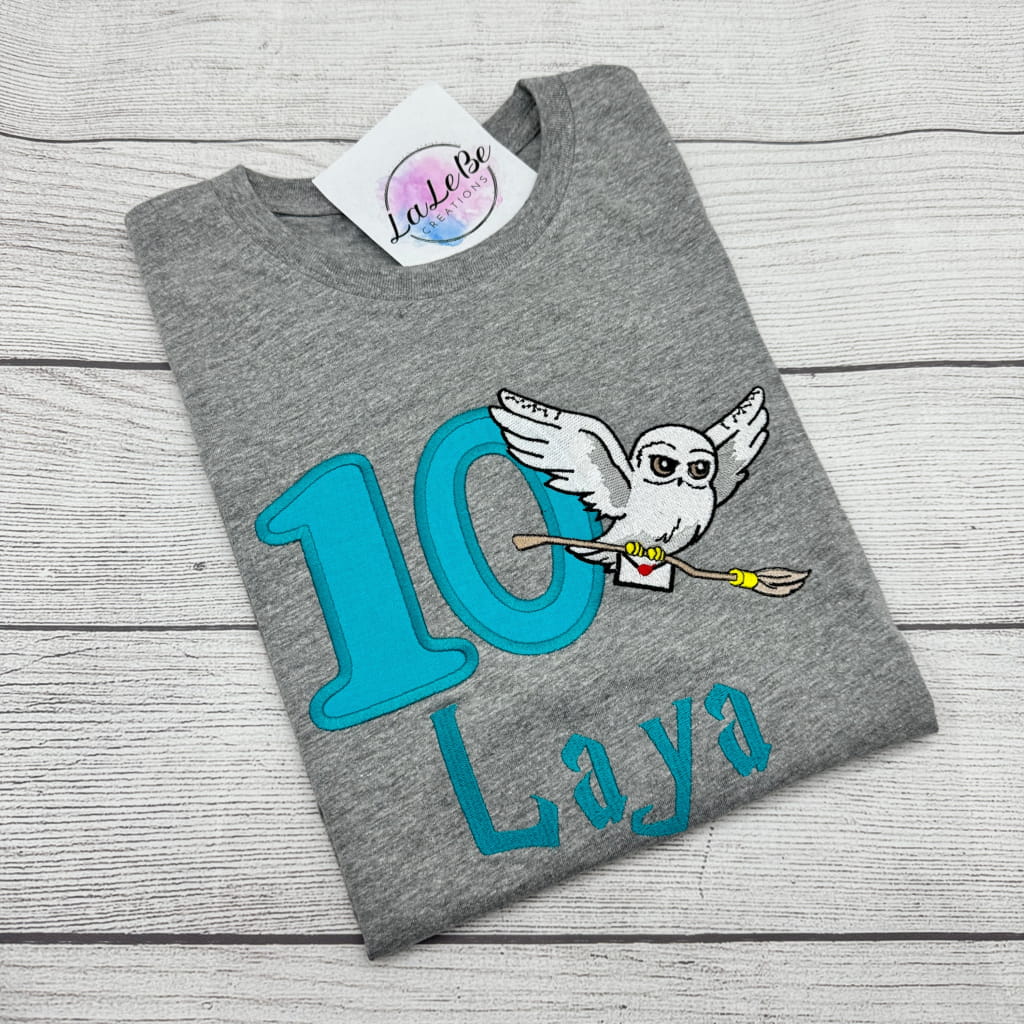 Zauberer-Eule Geburtstagsshirt