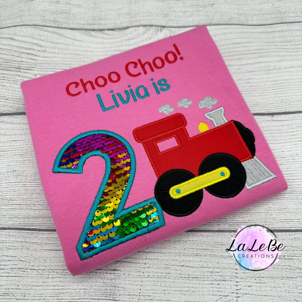 Zug Geburtstagsshirt für Mädchen